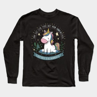 Spark Laughter with the "I Just Need to Be Dramatic" Unicorn Gift Long Sleeve T-Shirt